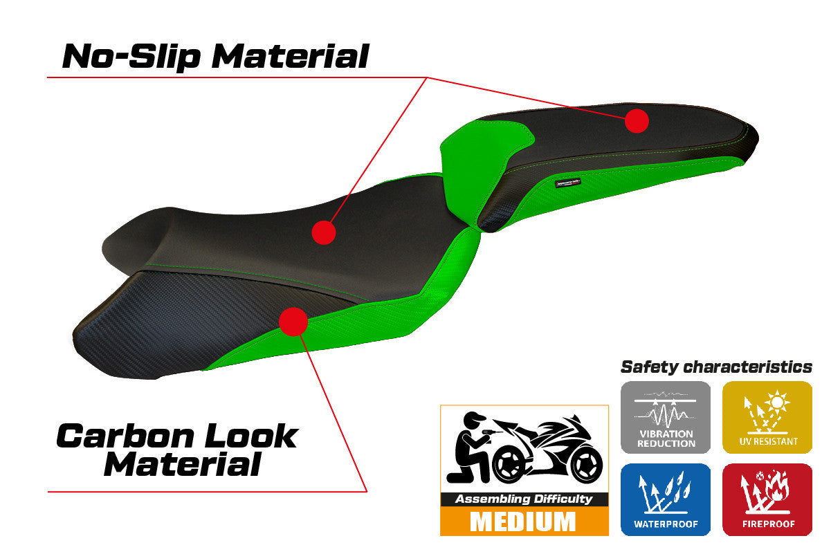 Seat cover compatible - Kawasaki Z 1000 SX  2017 - 2019 - mod Madison 1