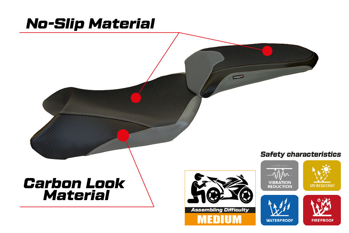 Seat cover compatible - Kawasaki Z 1000 SX  2017 - 2019 - mod Madison 1