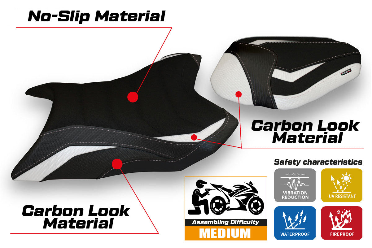Seat cover compatible - Kawasaki Z 800 2013 - 2016 - mod Corizza 1 Ultragrip