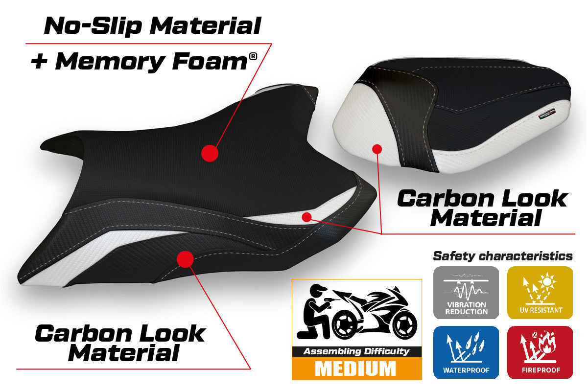 Seat cover compatible - Kawasaki Z 800 2013 - 2016 - mod Kemi Comfort System