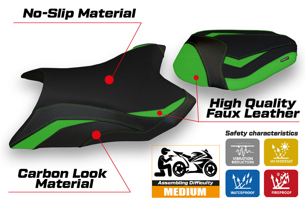 Seat cover compatible - Kawasaki Z 800 2013 - 2016 - mod Mumbai 1