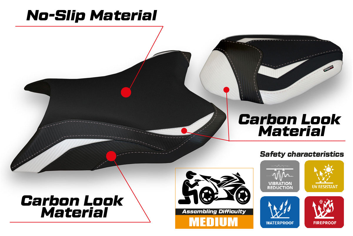 Seat cover compatible - Kawasaki Z 800 2013 - 2016 - mod Mumbai 1