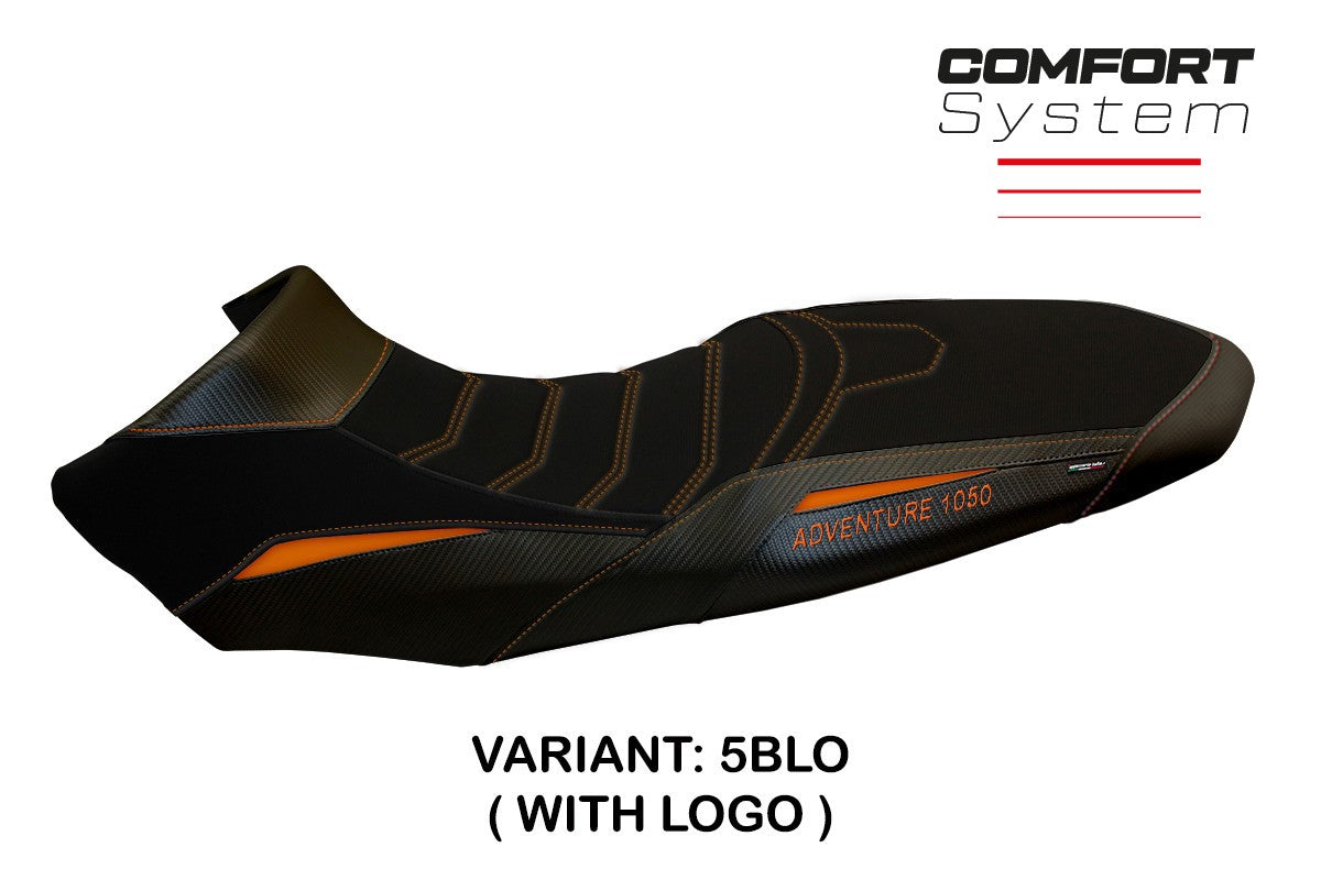Seat cover compatible - KTM 1050 Adventure 2015 - 2016 - mod Davao Comfort System