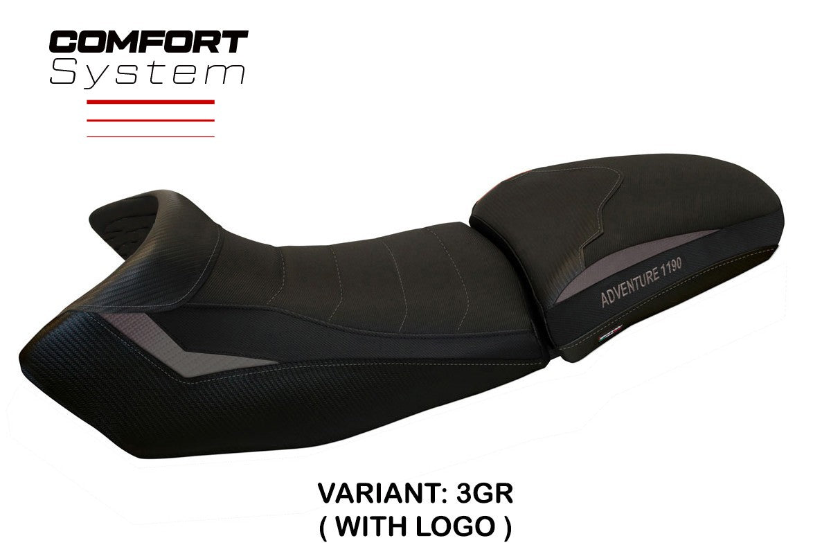 Seat cover compatible - KTM 1190 Adventure 2013 - 2016 - mod Fasano Comfort System