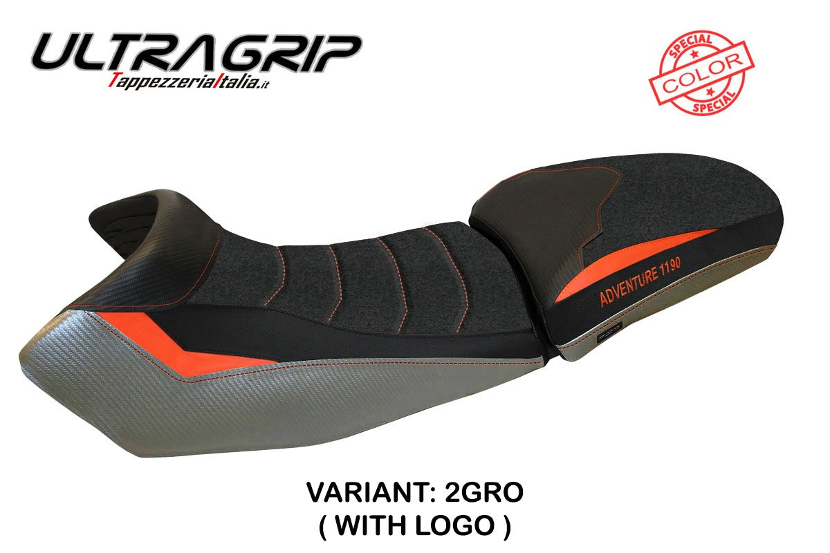 Seat cover compatible - KTM 1190 Adventure 2013 - 2016 - mod Fasano Special Color Ultragrip