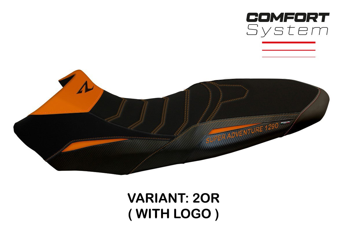Seat cover compatible - KTM 1290 Super Adventure R 2017 - 2020 - mod Ginevra 2 Comfort System