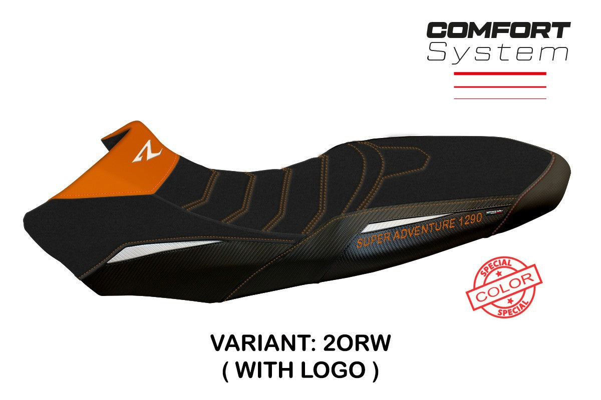 Seat cover compatible - KTM 1290 Super Adventure R 2017 - 2020 - mod Ginevra Special Color Comfort System