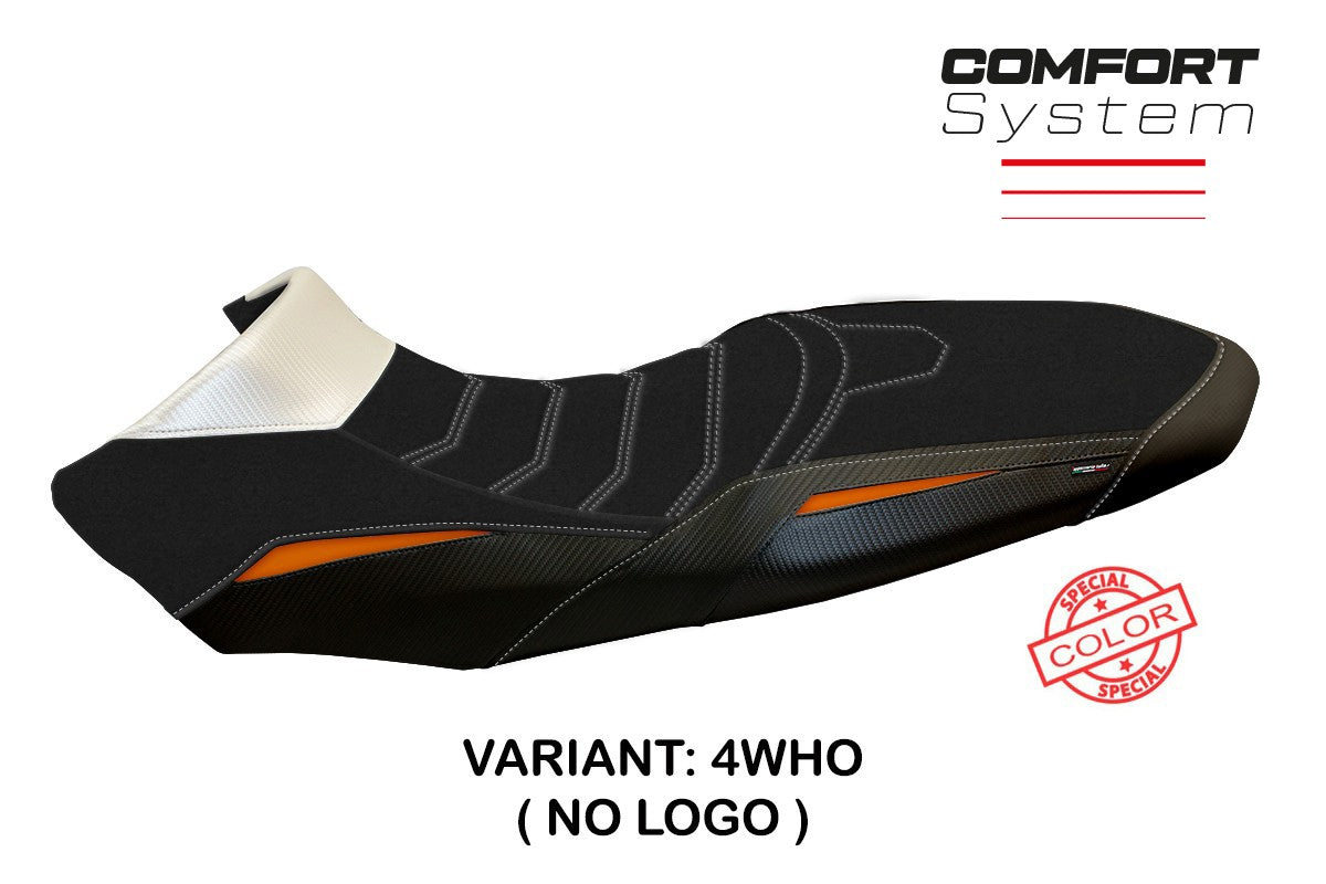 Seat cover compatible - KTM 1290 Super Adventure R 2017 - 2020 - mod Ginevra Special Color Comfort System
