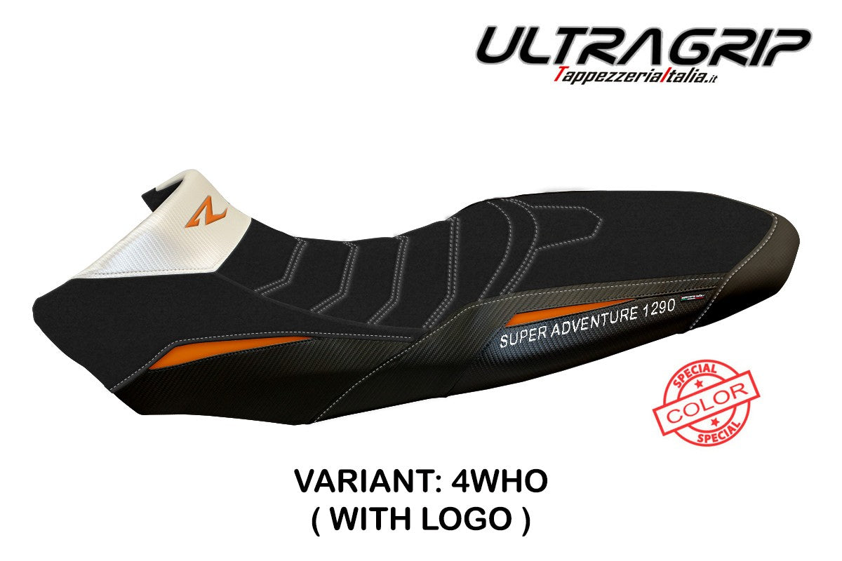 Seat cover compatible - KTM 1290 Super Adventure R 2017 - 2020 - mod Vessy Special Color Ultragrip