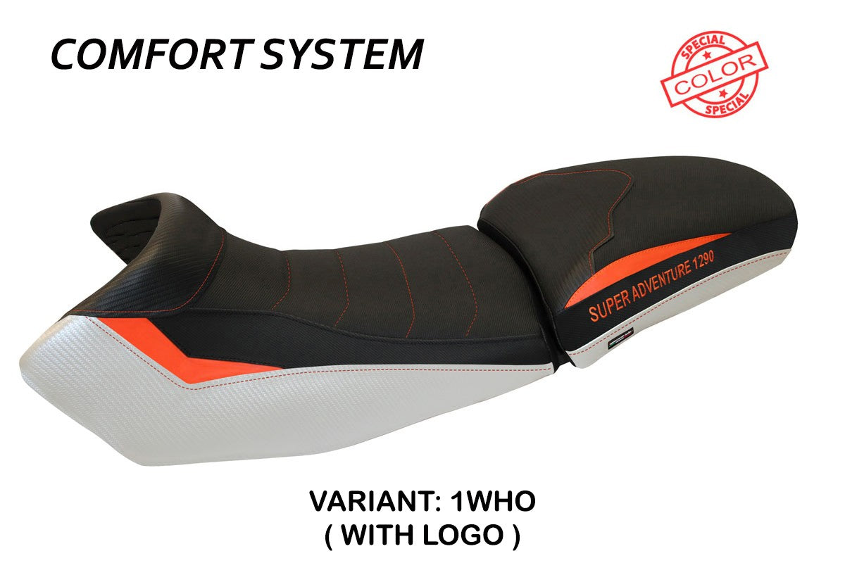 Seat cover compatible - KTM 1290 Super Adventure S - T 2015 - 2020 - mod Eden Special Color Comfort System