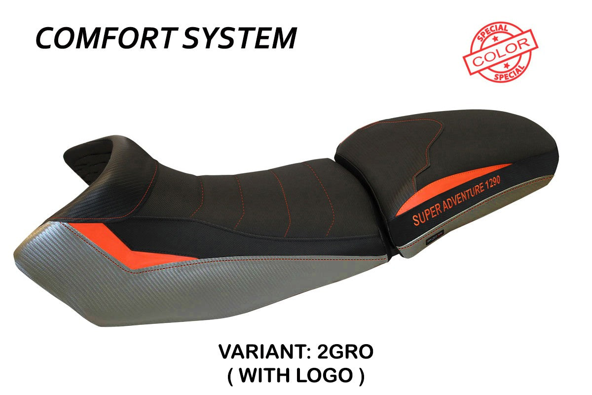 Seat cover compatible - KTM 1290 Super Adventure S - T 2015 - 2020 - mod Eden Special Color Comfort System