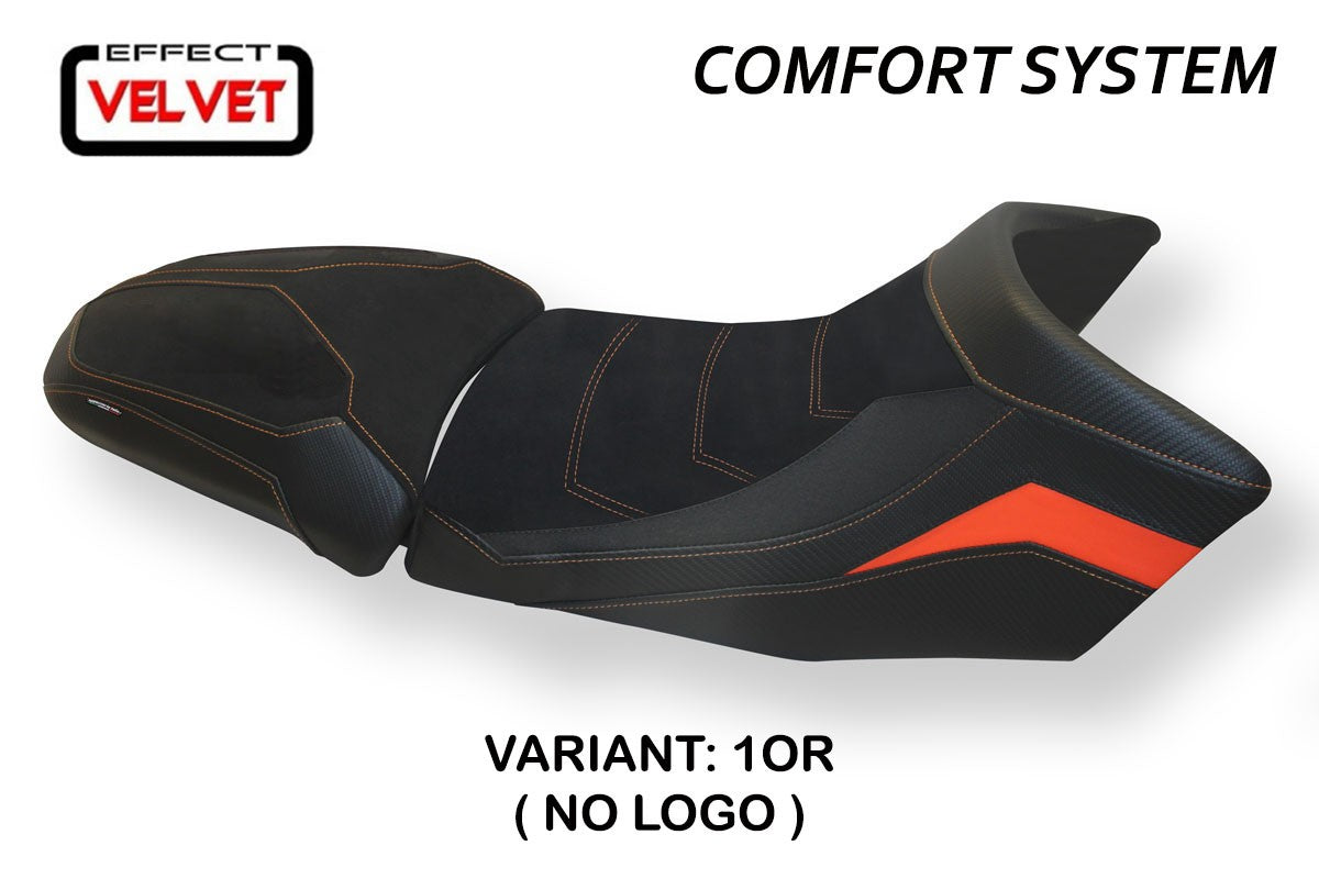 Seat cover compatible - KTM 1290 Super Adventure S - T 2015 - 2020 - mod Gaeta Velvet Comfort System