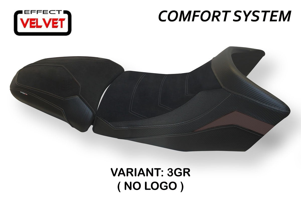 Seat cover compatible - KTM 1290 Super Adventure S - T 2015 - 2020 - mod Gaeta Velvet Comfort System