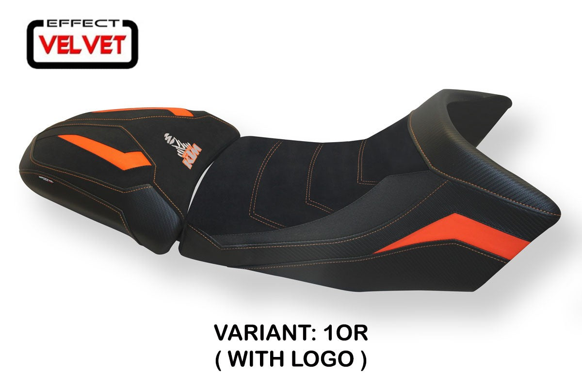 Seat cover compatible - KTM 1290 Super Adventure S - T 2015 - 2020 - mod Gaeta Velvet