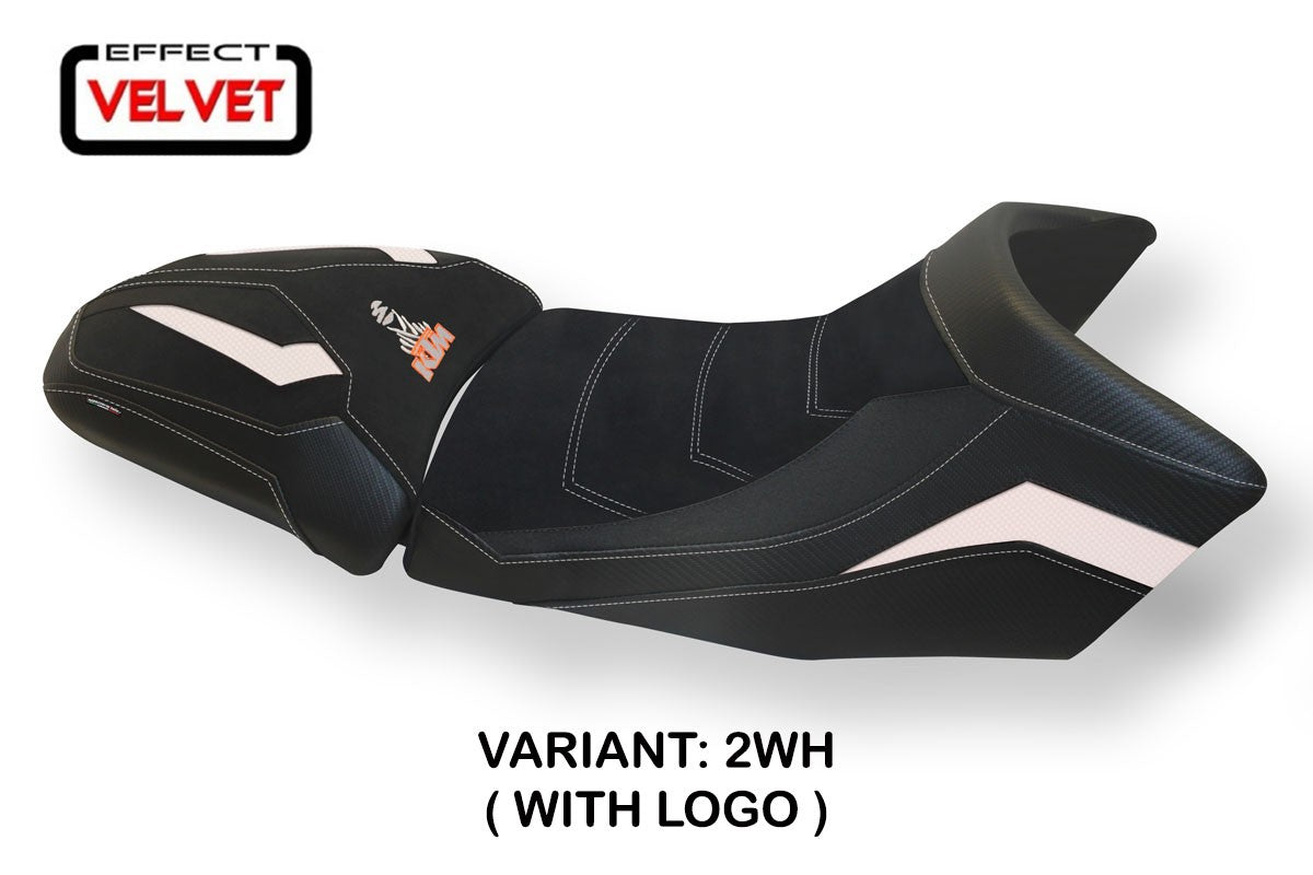 Seat cover compatible - KTM 1290 Super Adventure S - T 2015 - 2020 - mod Gaeta Velvet