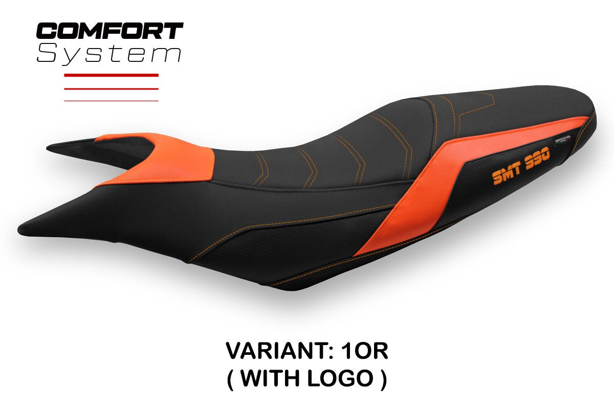 Seat cover compatible - KTM 990 Supermoto T 2009 - 2016 - mod Pompei Comfort System