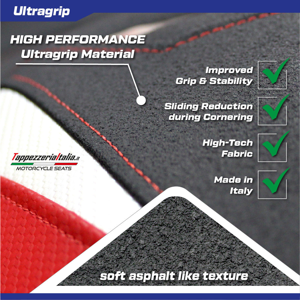 Seat cover compatible - Suzuki GSX S 1000 2015 - 2020 - mod Mavora Ultragrip