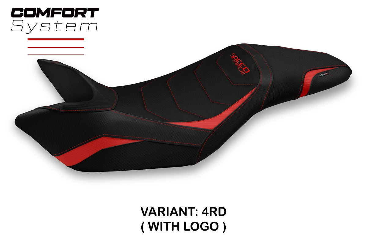 Seat cover compatible - Triumph Speed Triple 2011 - 2015 - mod Ghibellina 1 Comfort System