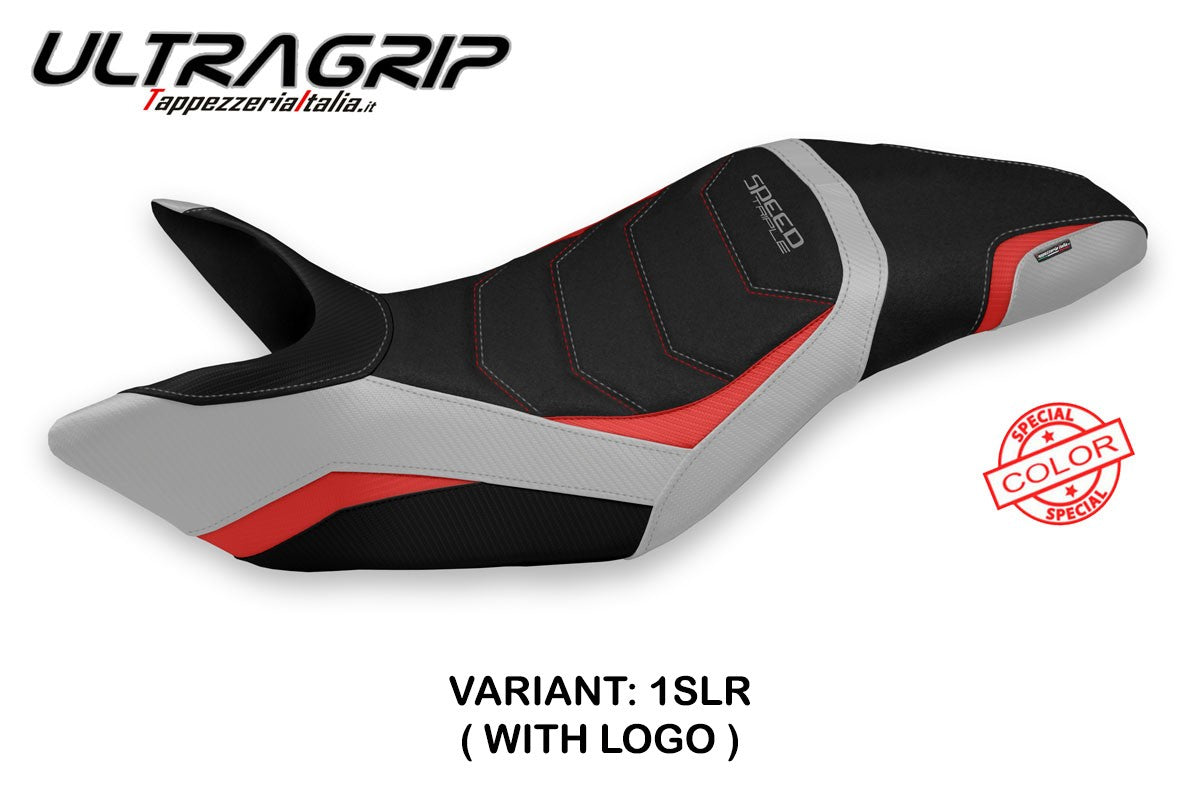 Seat cover compatible - Triumph Speed Triple 2011 - 2015 - mod Nisko Special Color Ultragrip
