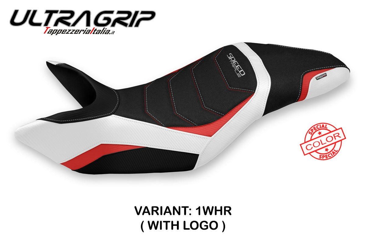Seat cover compatible - Triumph Speed Triple 2011 - 2015 - mod Nisko Special Color Ultragrip