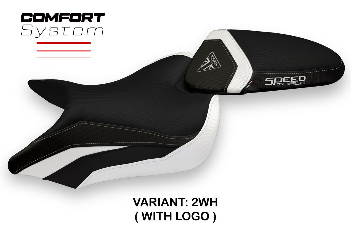 Seat cover compatible - Triumph Speed Triple 2016 - 2021 - mod Maglie 1 Comfort System