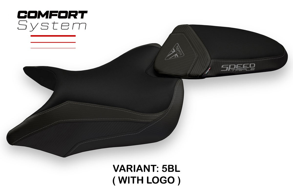 Seat cover compatible - Triumph Speed Triple 2016 - 2021 - mod Maglie 1 Comfort System