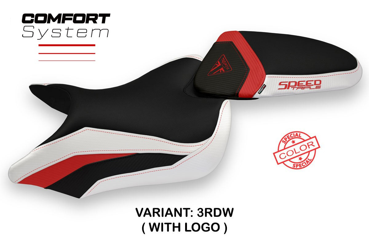 Seat cover compatible - Triumph Speed Triple 2016 - 2021 - mod Maglie Special Color Comfort System