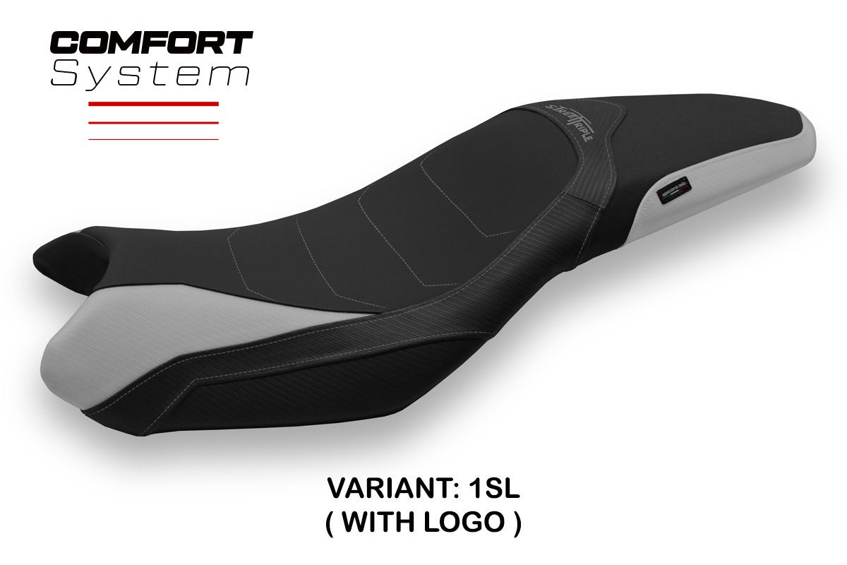 Seat cover compatible - Triumph Street Triple 2013 - 2016 - mod Mariposa 1 Comfort System