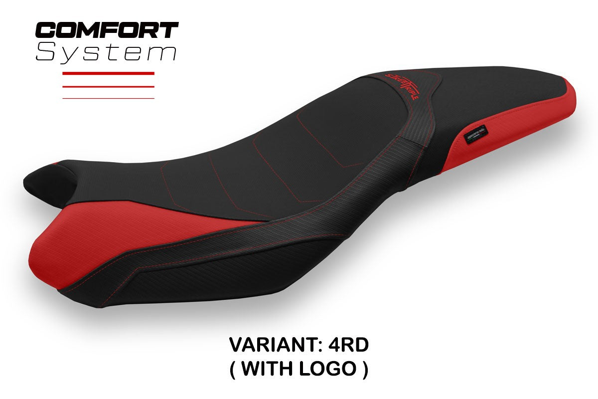 Seat cover compatible - Triumph Street Triple 2013 - 2016 - mod Mariposa 1 Comfort System