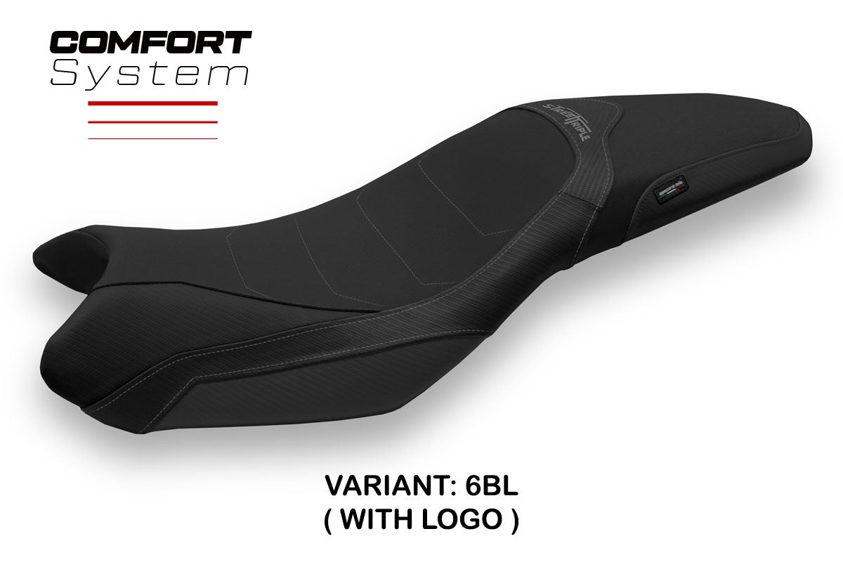 Seat cover compatible - Triumph Street Triple 2013 - 2016 - mod Mariposa 1 Comfort System