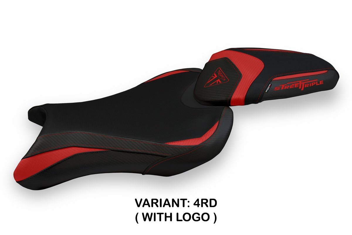 Seat cover compatible - Triumph Street Triple 2017 - 2022 - mod Sarzana 1