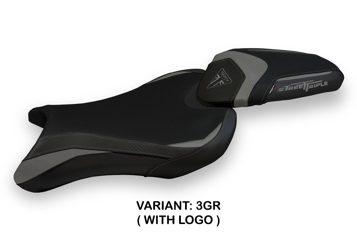 Seat cover compatible - Triumph Street Triple 2017 - 2022 - mod Sarzana 1