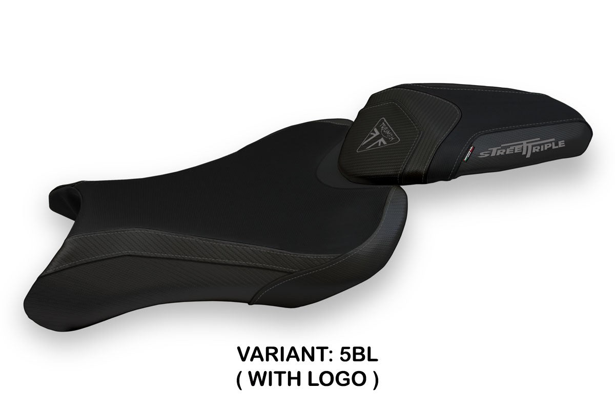 Seat cover compatible - Triumph Street Triple 2017 - 2022 - mod Sarzana 1