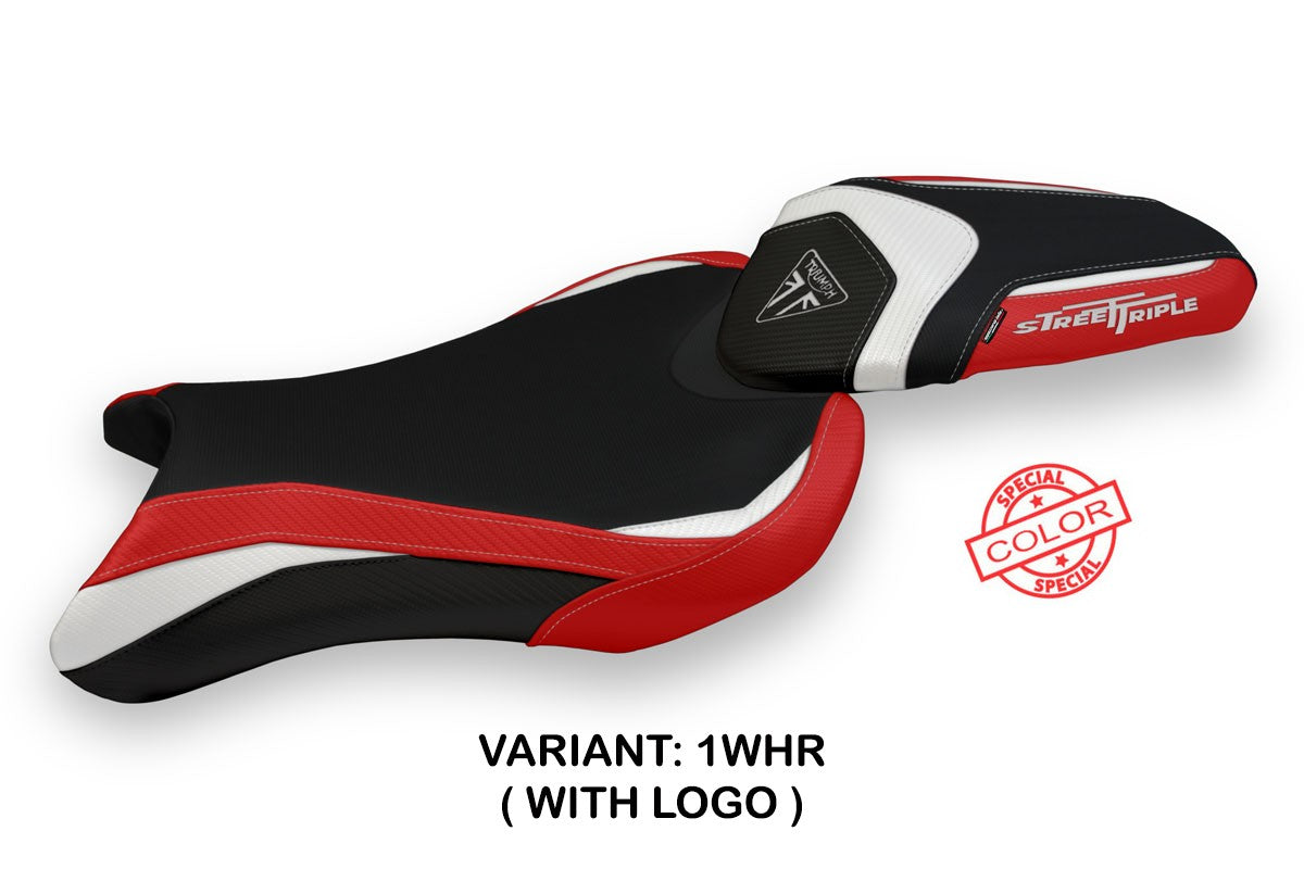 Seat cover compatible - Triumph Street Triple 2017 - 2022 - mod Sarzana Special Color
