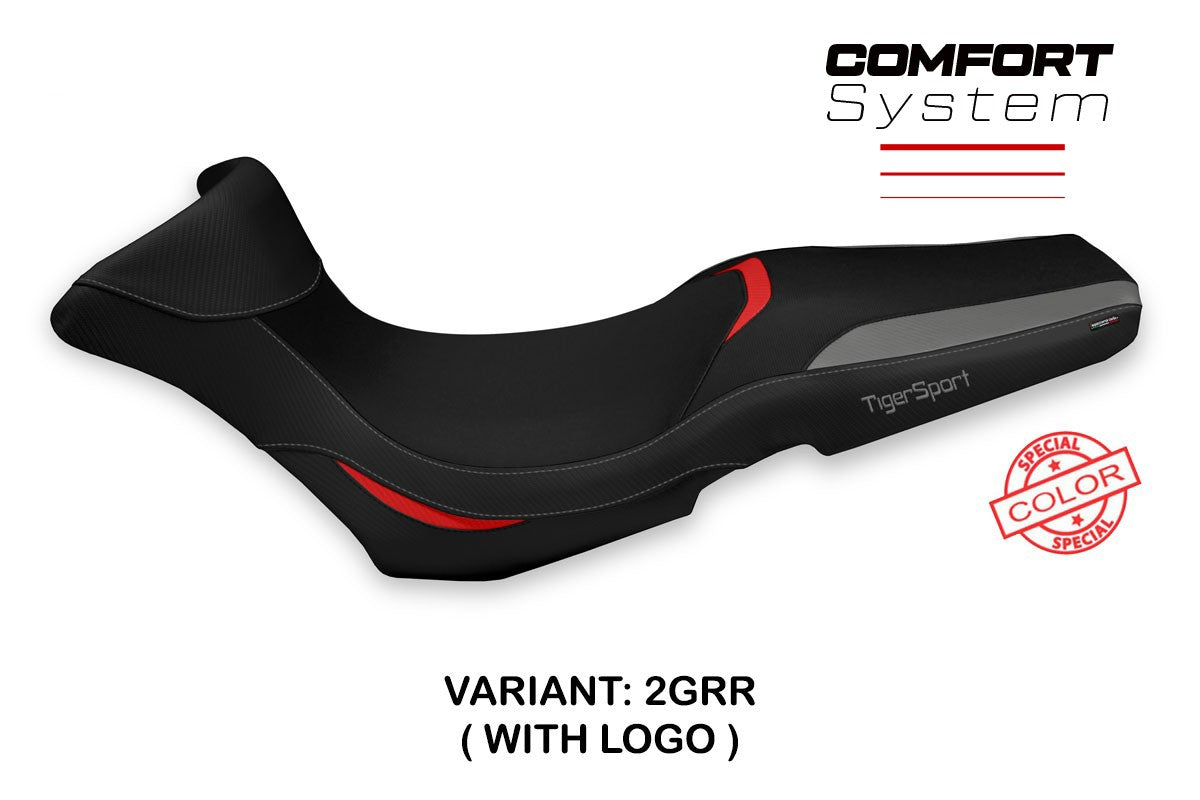 Seat cover compatible - Triumph Tiger 1050 Sport 2013 - 2020 - mod Gergei Special Color Comfort System