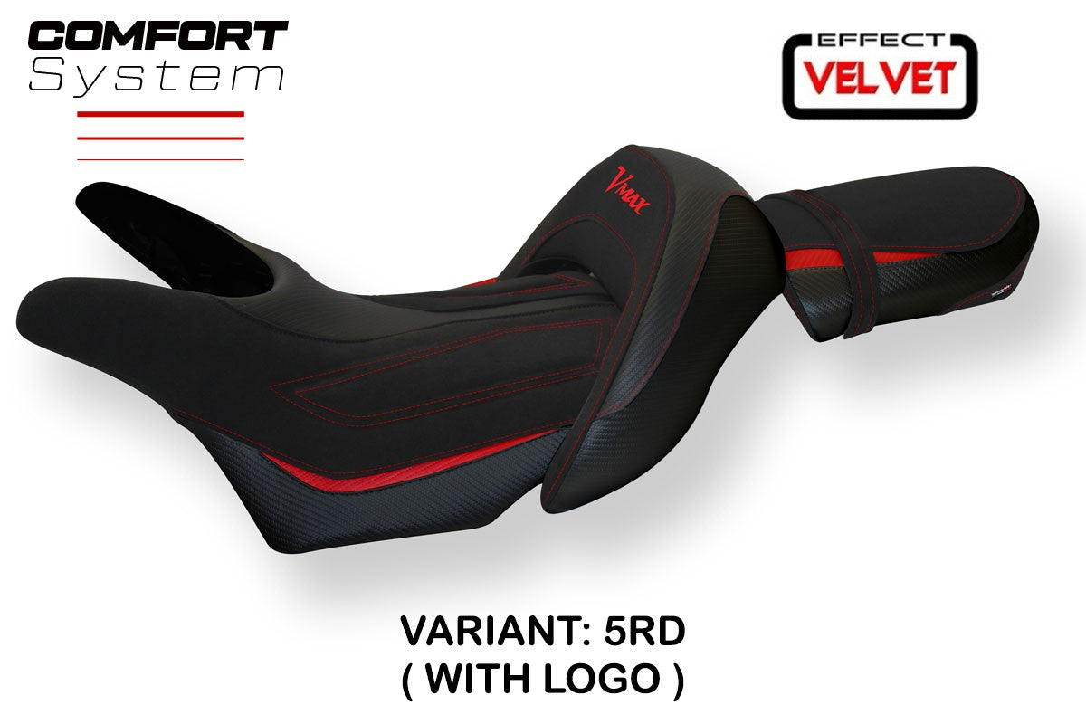 Seat cover compatible - Yamaha V-Max 1700 2008 - 2017 - mod Odessa Velvet Comfort System